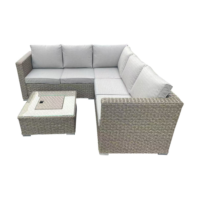 Napa Luxury Rattan Ice bucket Corner Garden Set Outdoor Patio Furniture