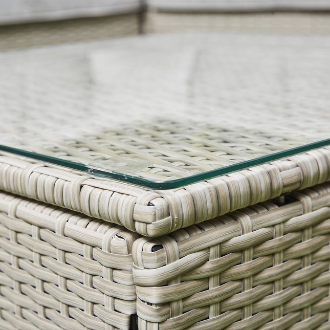 Hampton Luxury Rattan Corner Garden Set Outdoor Patio Furniture