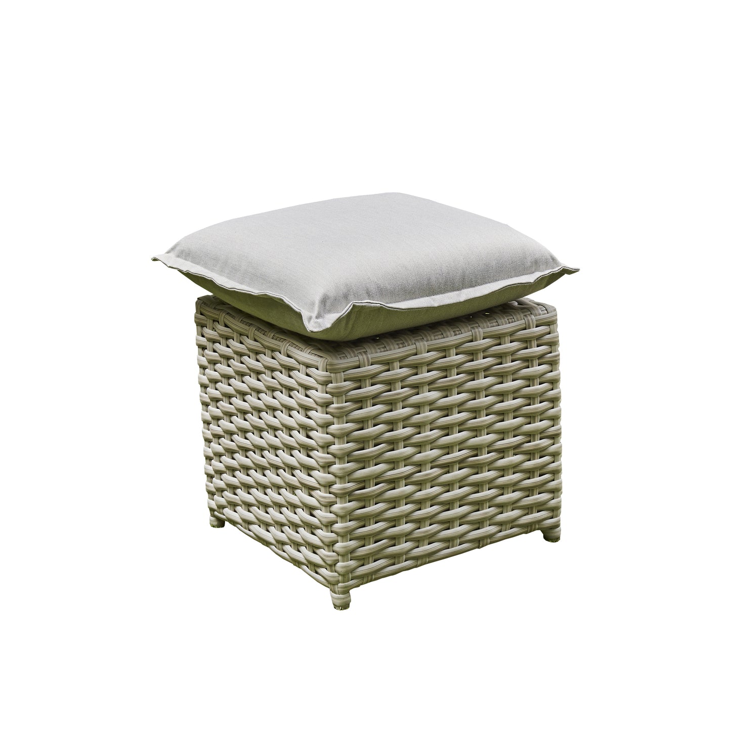 Arcadia Deluxe Rattan Firepit Corner Garden Set - Beige