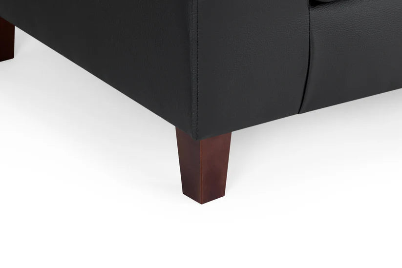 Knolo Black 3 Seater Sofa | Modern Compact Design
