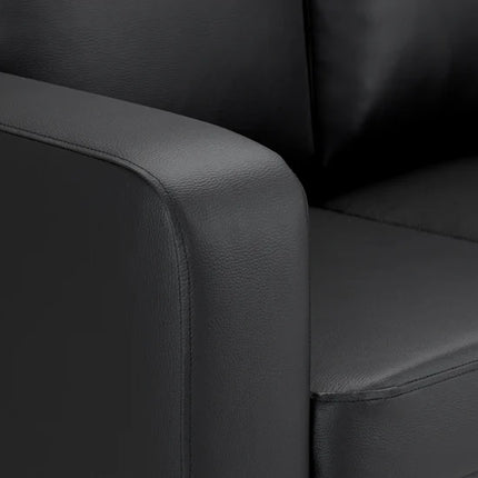 Knolo Black 2 Seater Sofa | Modern Compact Design