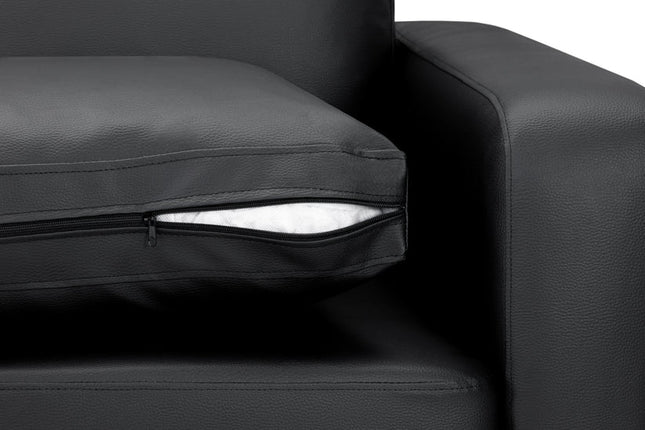 Knolo Black 2 Seater Sofa | Modern Compact Design