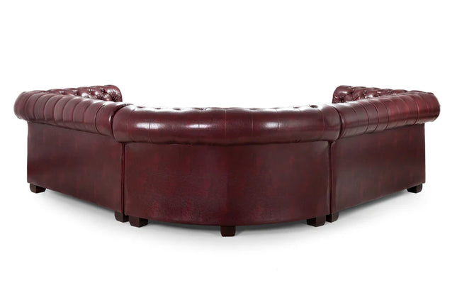 Chesterfield Sofa Red Large Corner