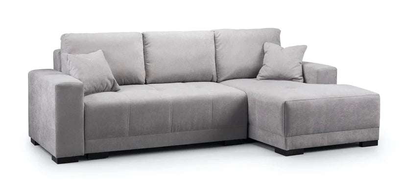 Nest Sofa Bed L Shape Corner – Stylish Grey Comfort Seating (Right Hand)