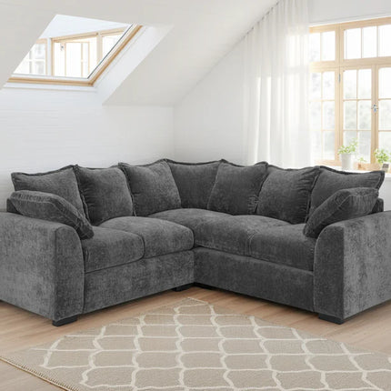 Ember Sofa L Shape Corner – Stylish Grey Comfort Seating