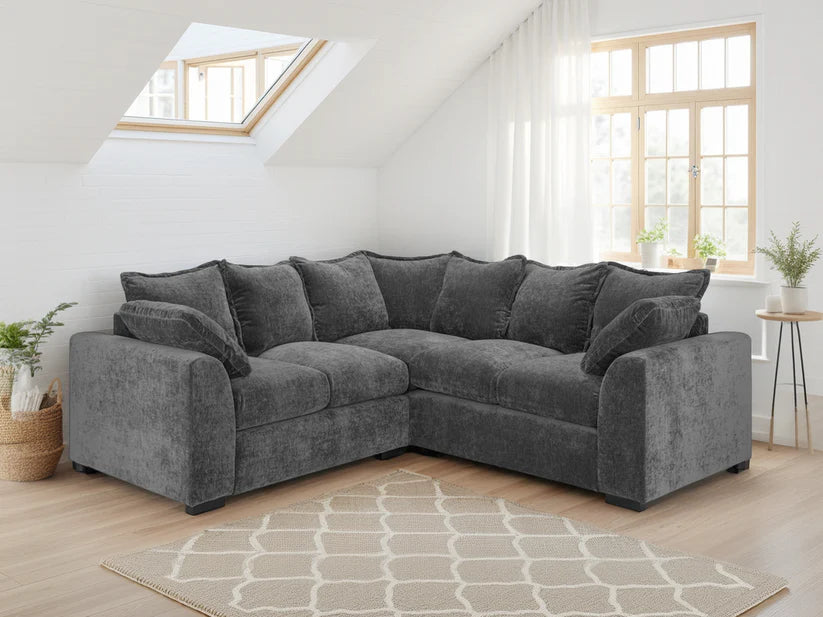 Ember Sofa L Shape Corner – Stylish Grey Comfort Seating