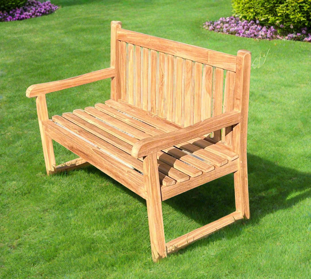 Kingston Teak Park Bench 120cm