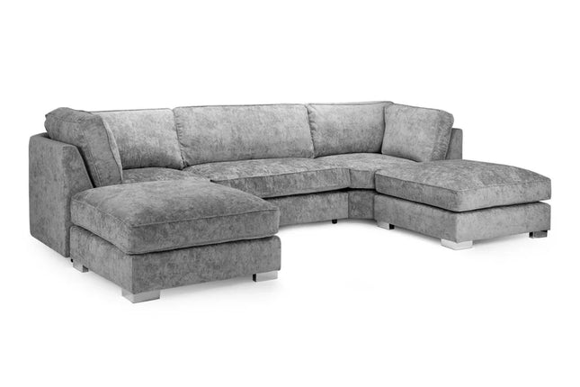 Diavlor Sofa U Shape Corner – Stylish Grey Comfort Seating