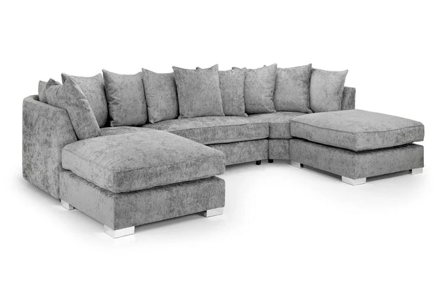 Diavlor Sofa U Shape Corner – Stylish Grey Comfort Seating