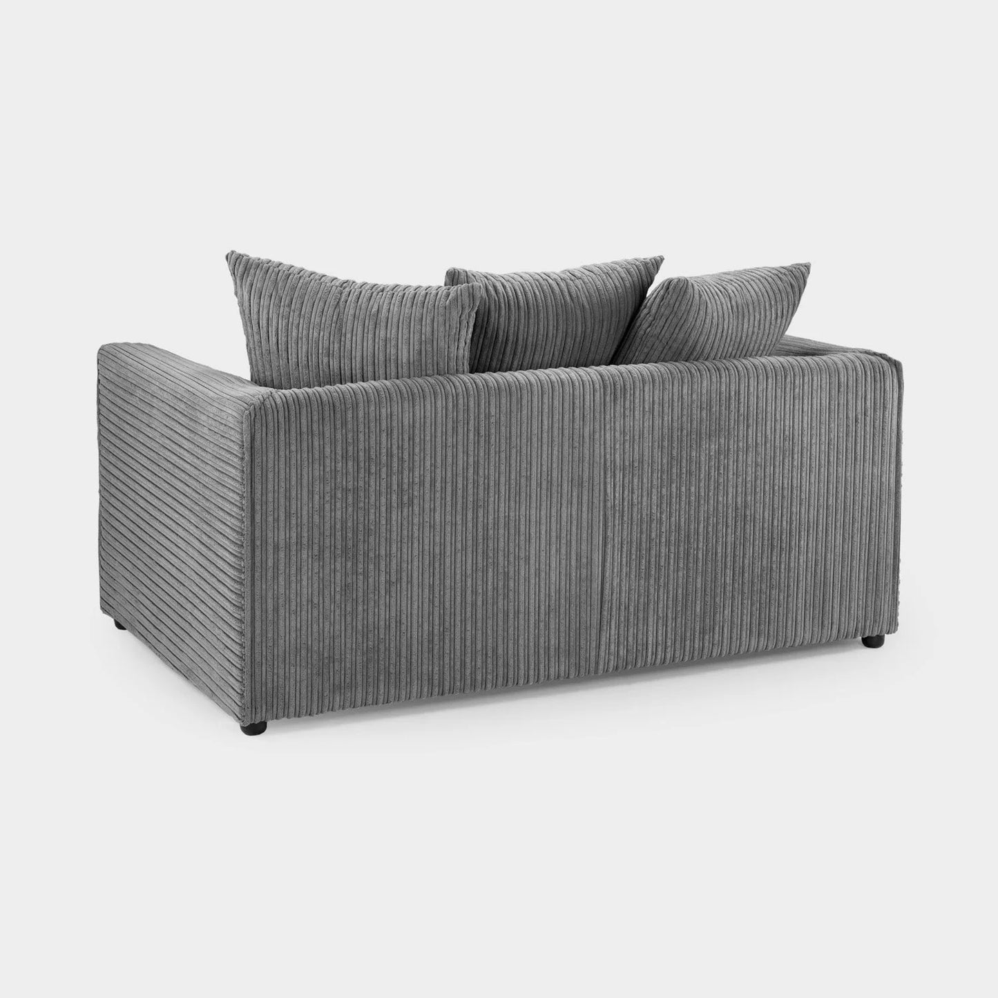Pebble Jumbo Corded 2 Seater Sofa – Stylish Grey Comfort Seating