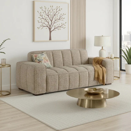 Palvero 3 Seater Sofa – Stylish Beige Comfort Seating
