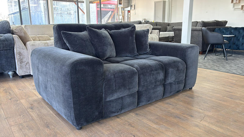 Loofie 2 Seater Sofa – Stylish Black Comfort Seating