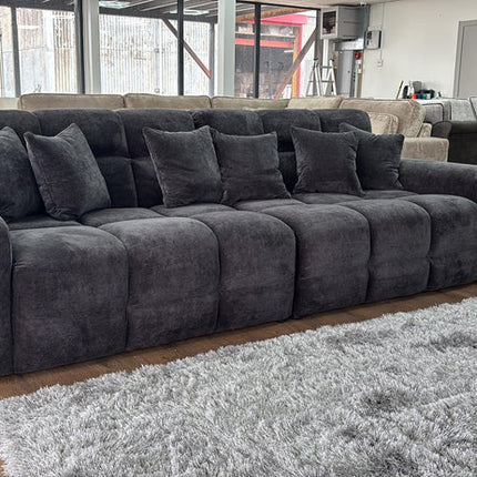 Loofie 3-4 Seater Sofa – Stylish Black Comfort Seating