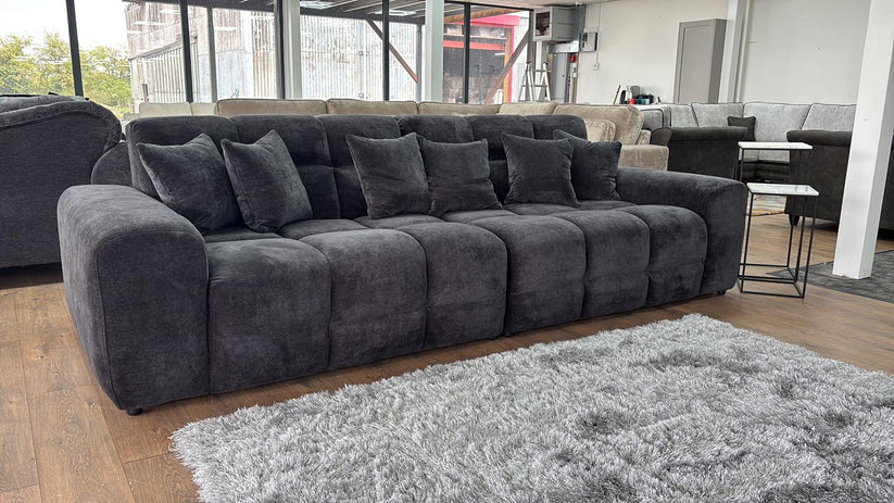 Loofie 3-4 Seater Sofa – Stylish Black Comfort Seating