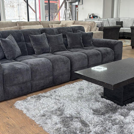 Loofie 3-4 Seater Sofa – Stylish Black Comfort Seating