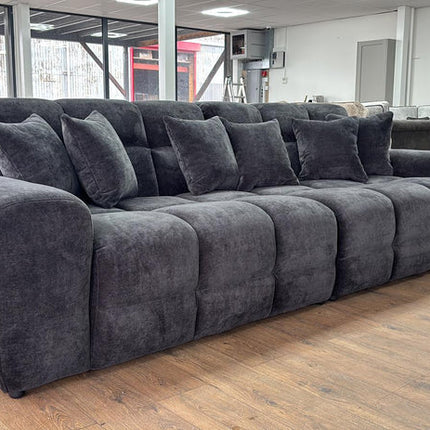 Loofie 3-4 Seater Sofa – Stylish Black Comfort Seating