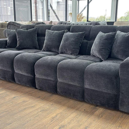 Loofie 3-4 Seater Sofa – Stylish Black Comfort Seating