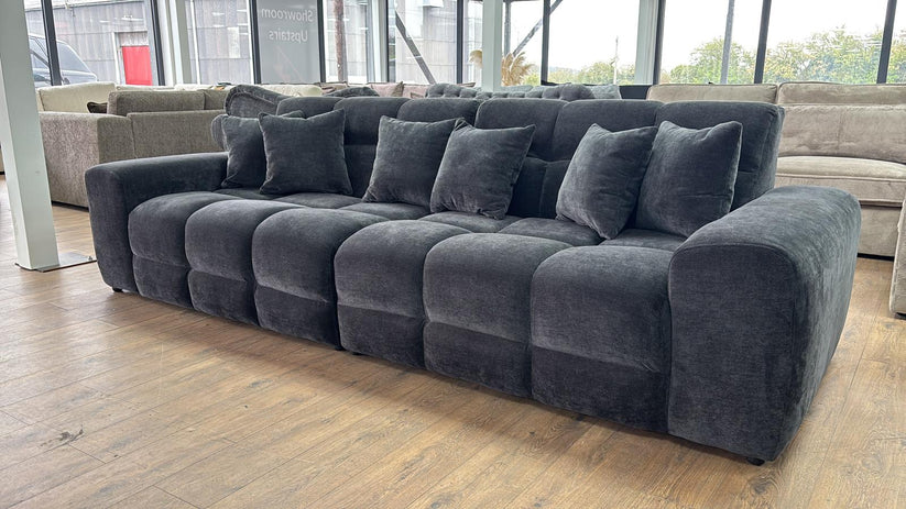 Loofie 3-4 Seater Sofa – Stylish Black Comfort Seating