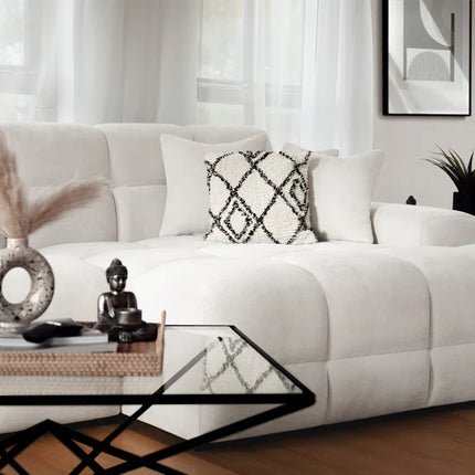 Loofie Cloud Sofa L Shape Corner – Stylish Beige Comfort Seating (Right Hand)