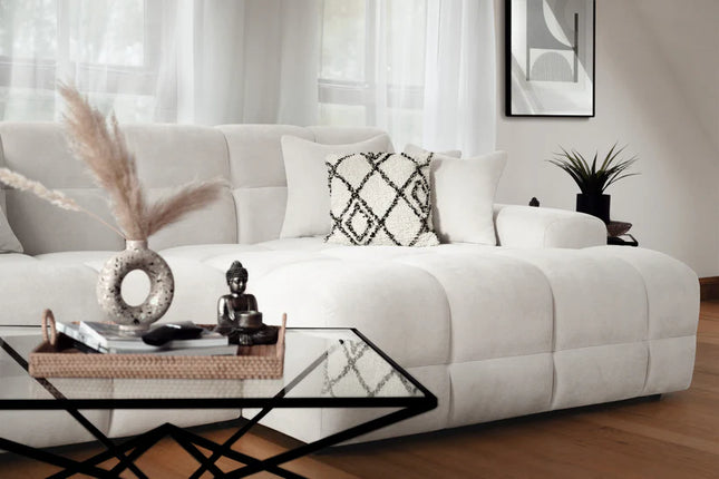 Loofie Cloud Sofa L Shape Corner – Stylish Beige Comfort Seating (Right Hand)