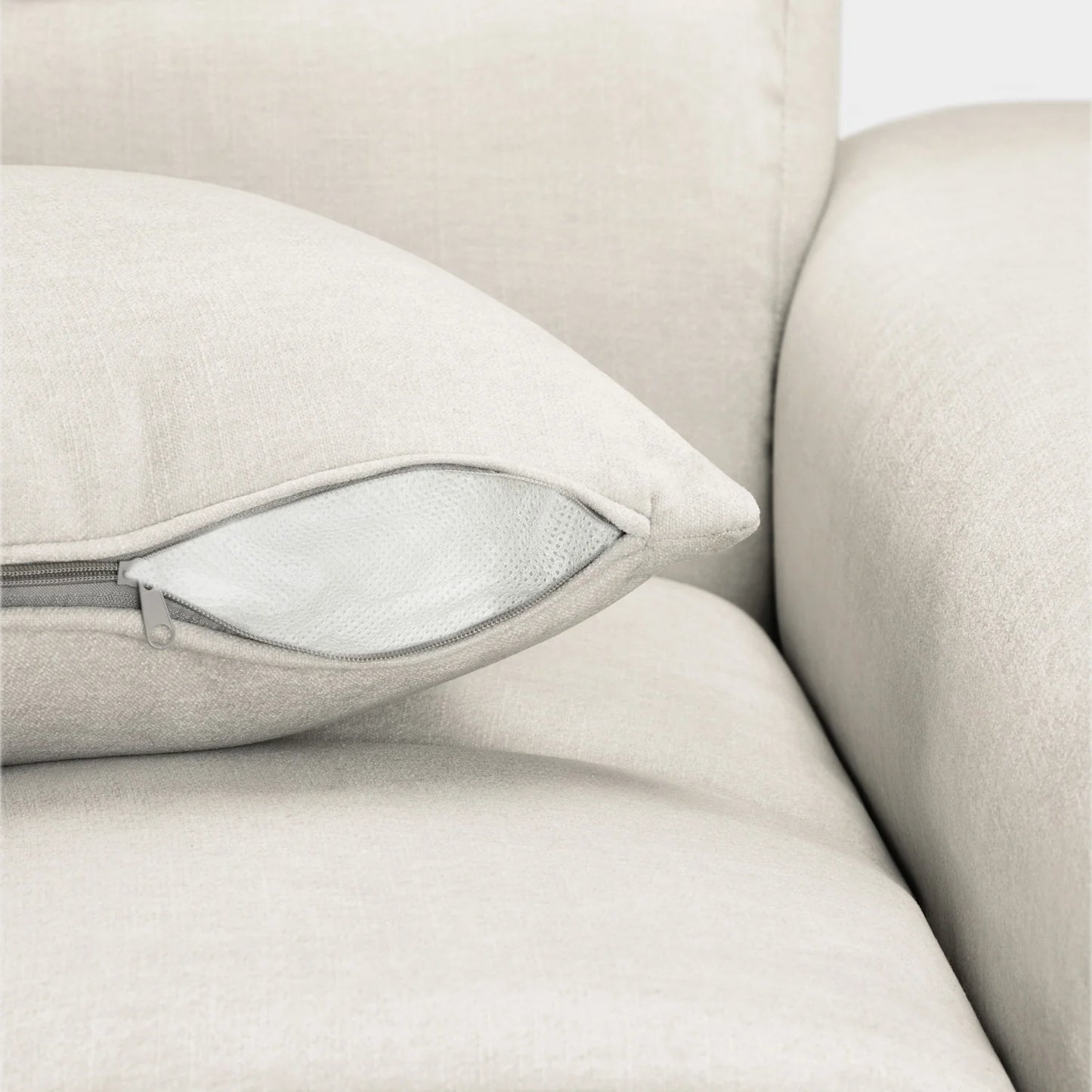 Loofie Cloud Sofa L Shape Corner – Stylish Beige Comfort Seating (Left Hand)