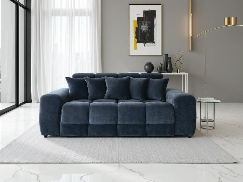 Loofie 3 Seater Sofa – Stylish Black Comfort Seating