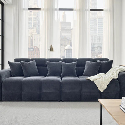 Loofie 3-4 Seater Sofa – Stylish Black Comfort Seating