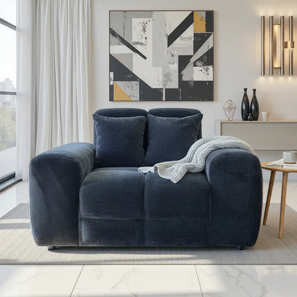 Loofie 1 Seater Armchair Sofa – Stylish Black Comfort Seating
