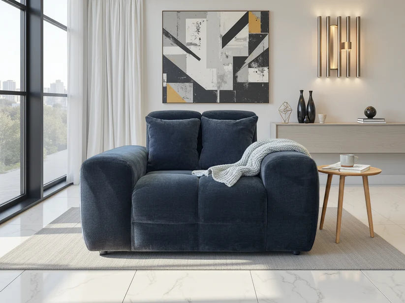 Loofie 1 Seater Armchair Sofa – Stylish Black Comfort Seating