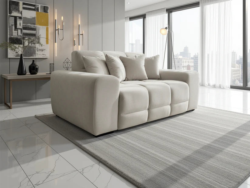 Loofie 2 Seater Sofa – Stylish Beige Comfort Seating