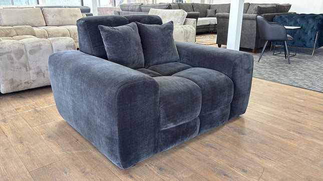 Loofie 1 Seater Armchair Sofa – Stylish Black Comfort Seating