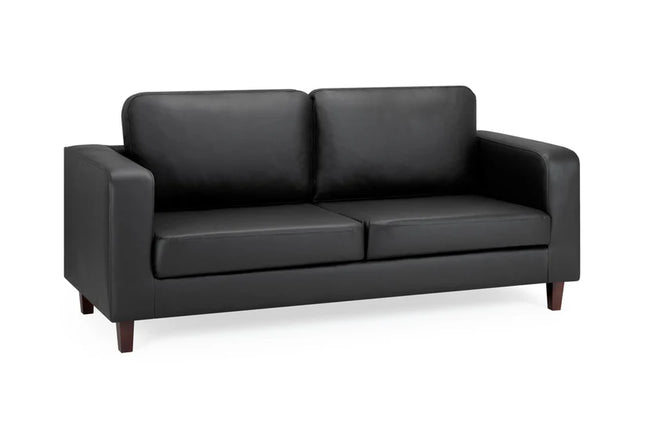 Knolo Black 3 Seater Sofa | Modern Compact Design