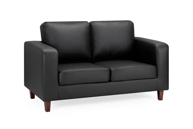 Knolo Black 2 Seater Sofa | Modern Compact Design