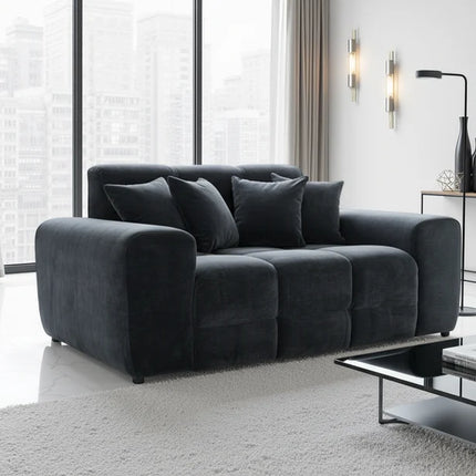 Loofie 2 Seater Sofa – Stylish Black Comfort Seating