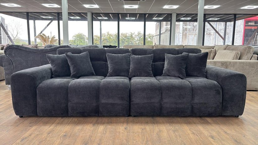 Loofie 3-4 Seater Sofa – Stylish Black Comfort Seating