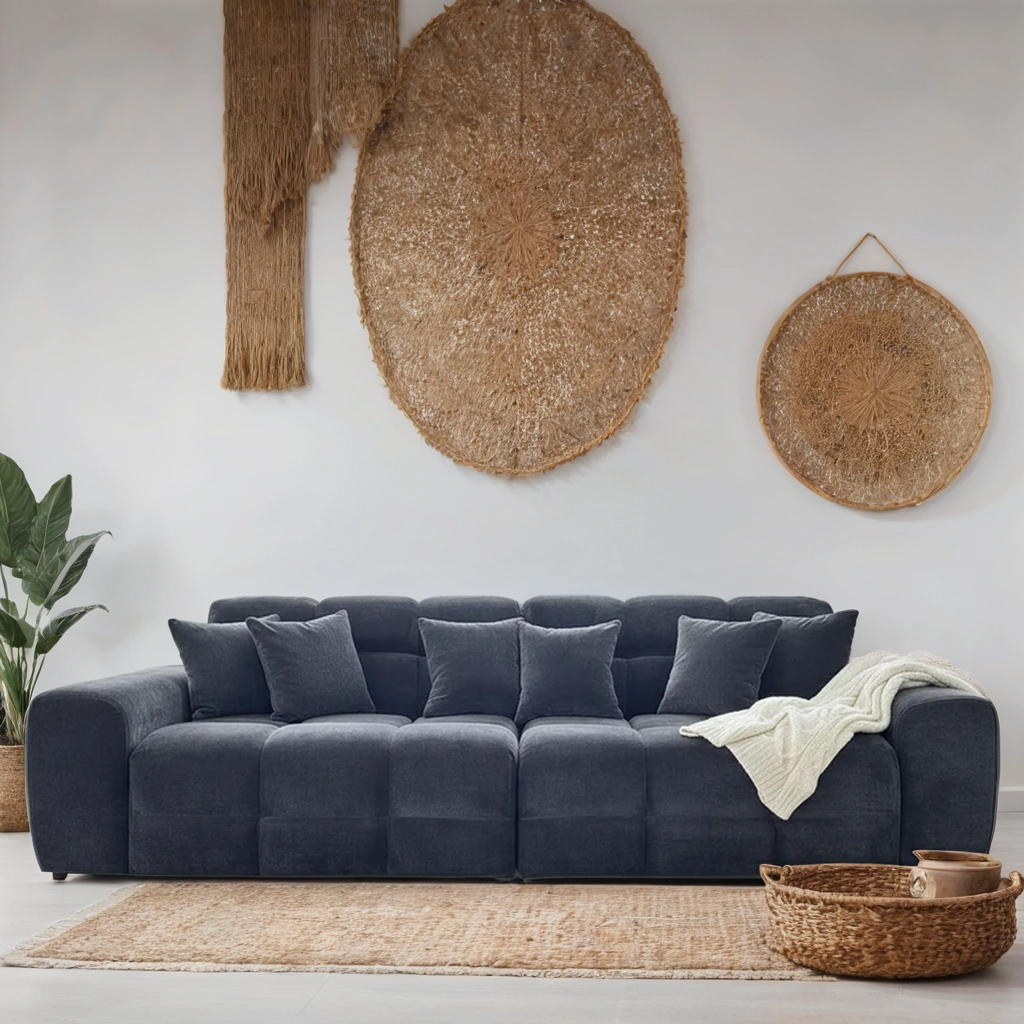 Loofie 3-4 Seater Sofa – Stylish Black Comfort Seating