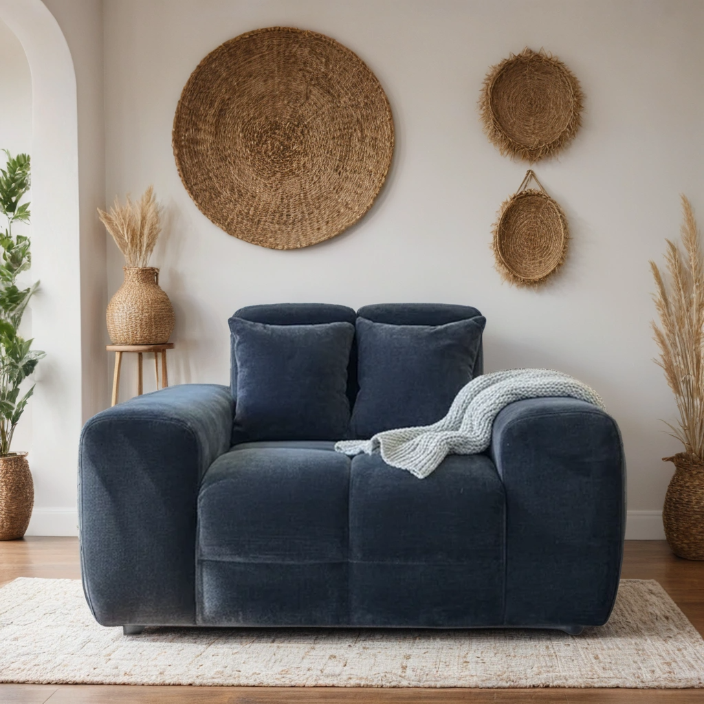 Loofie 1 Seater Armchair Sofa – Stylish Black Comfort Seating