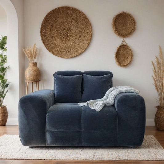 Loofie 1 Seater Armchair Sofa – Stylish Black Comfort Seating