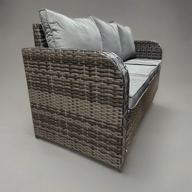 Cove Rattan Garden Furniture Set Firepit Sofa Outdoor Furniture