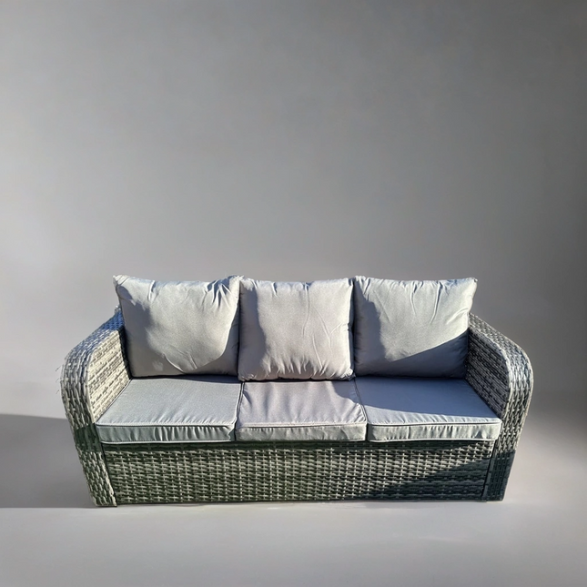 Cove Rattan Garden Furniture Set Firepit Sofa Outdoor Furniture