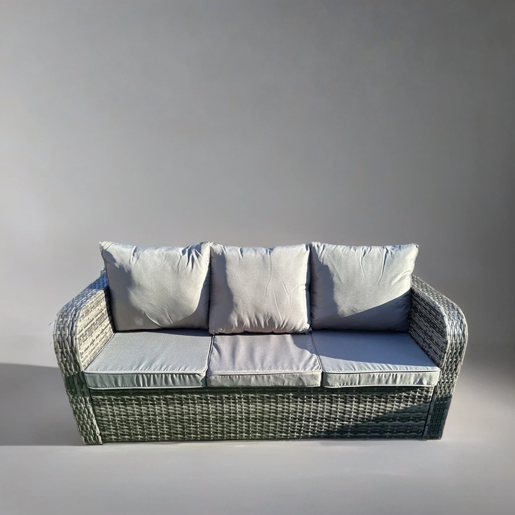 Cove Rattan Garden Furniture Set Firepit Sofa Outdoor Furniture