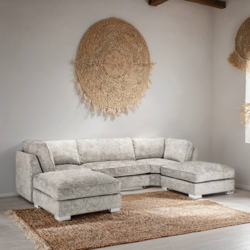 Diavlor Sofa U Shape Corner – Stylish Truffle Comfort Seating