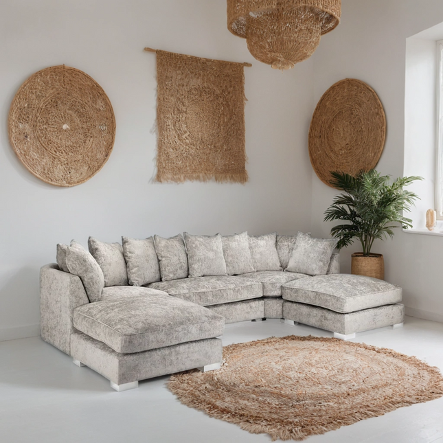 Diavlor Sofa U Shape Corner – Stylish Scatter Truffle Comfort Seating