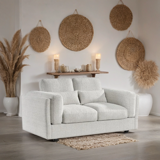 Knix 2 Seater Sofa – Stylish Beige Comfort Seating