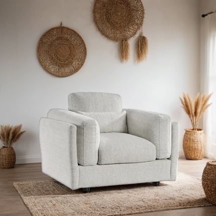 Knix 1 Seater Sofa Armchair – Stylish Beige Comfort Seating