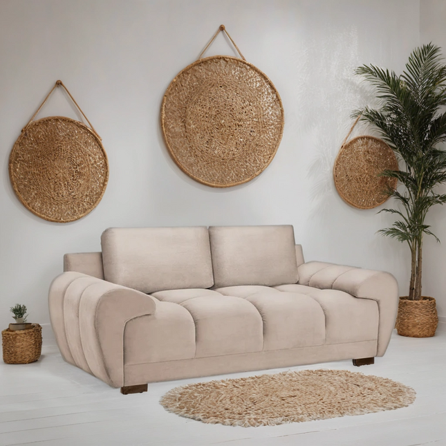 Osla 2 Seater Sofa – Stylish Mocha Comfort Seating