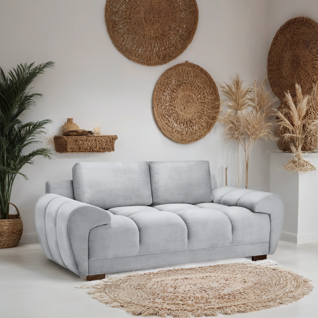 Osla 2 Seater Sofa – Stylish Grey Comfort Seating