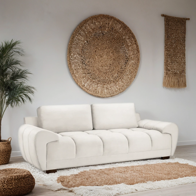 Osla 3 Seater Sofa – Stylish Cream Comfort Seating