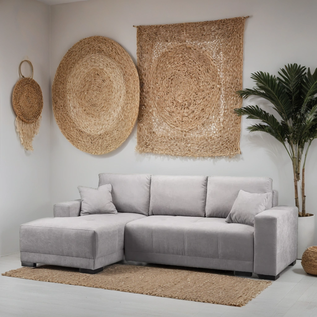 Nest Sofa Bed L Shape Corner – Stylish Grey Comfort Seating (Left Hand)