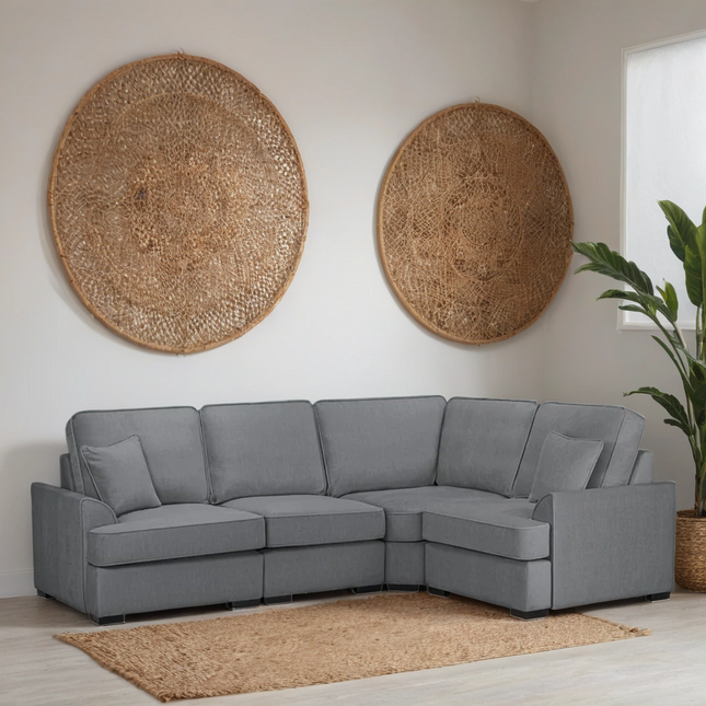 Ease Sofa L Shape Corner – Stylish Grey Comfort Seating